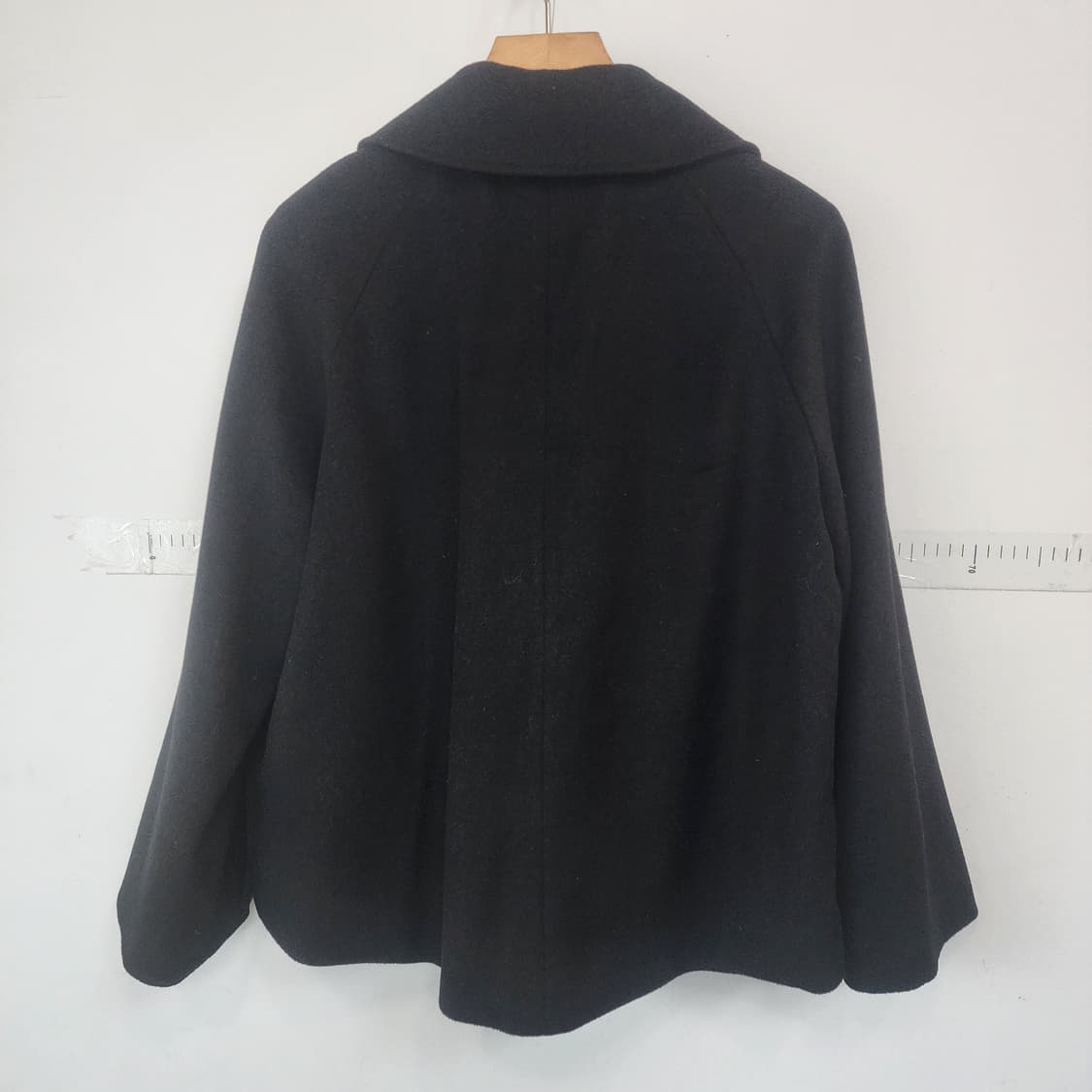 에델리아 블랙 더블 버튼 모직 코트 상품이미지7