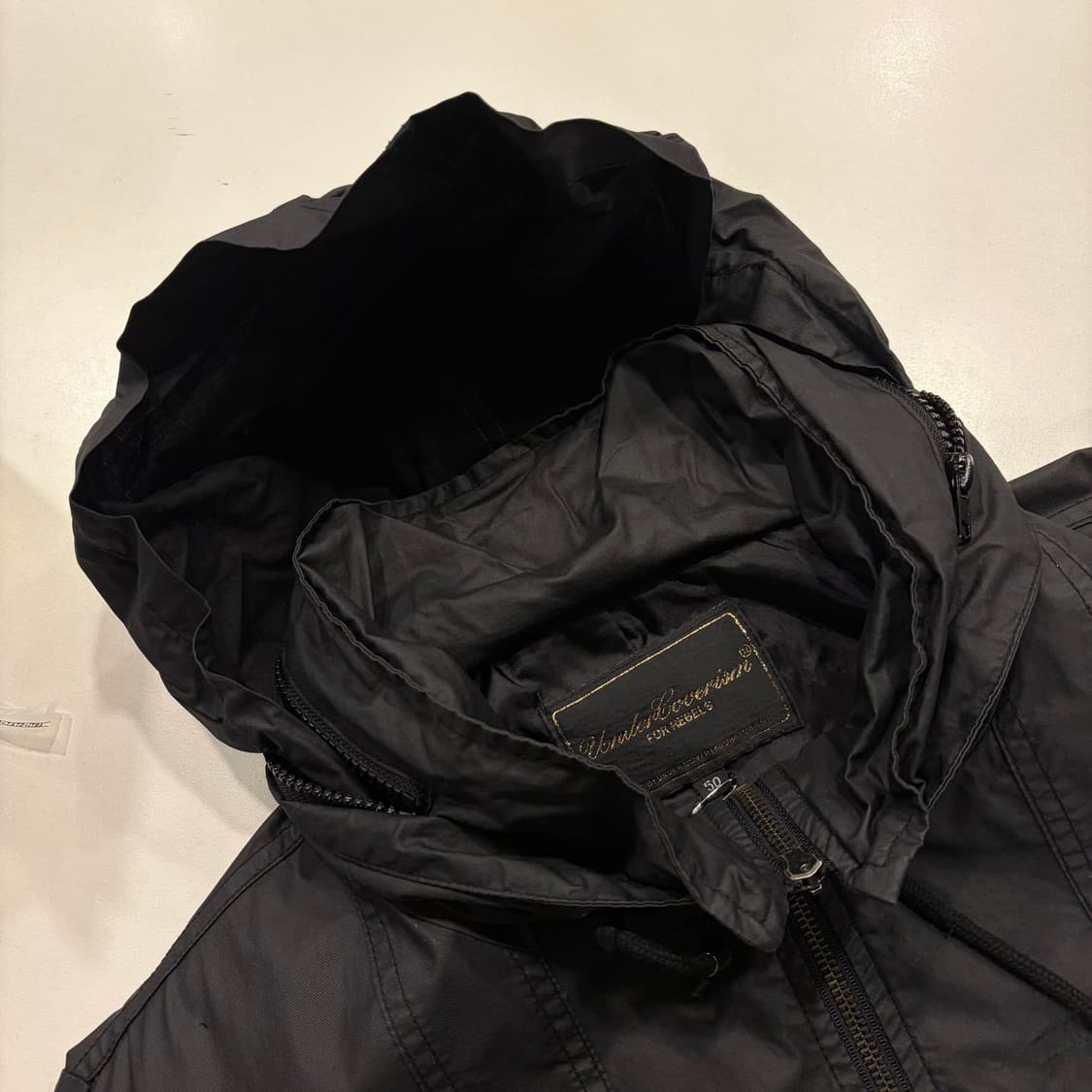 [50] 언더커버리즘 빈티지 블랙 바람막이 집업 자켓 B747 상품이미지10