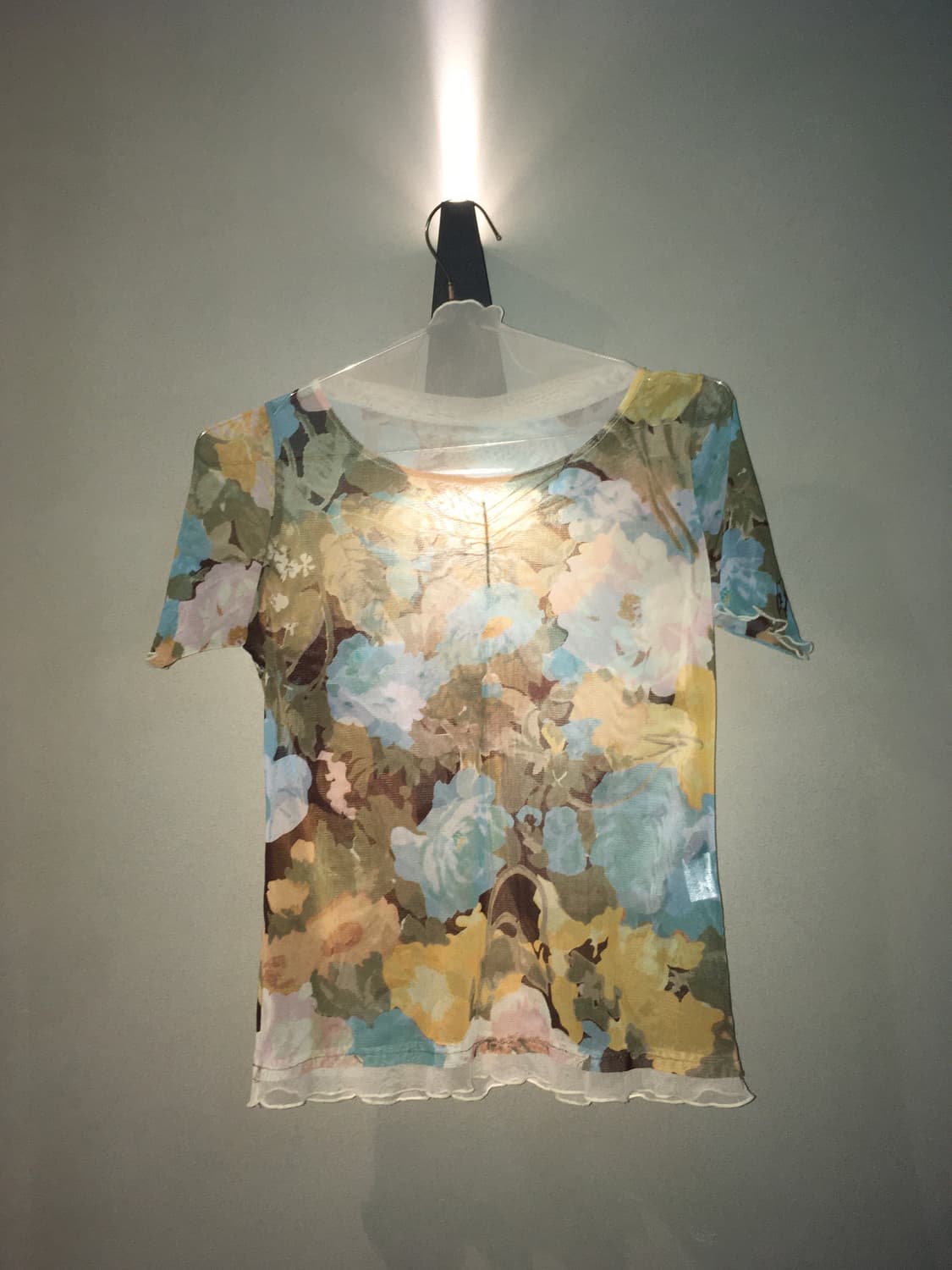 Jpg Vintage flower see through blouse 상품이미지1