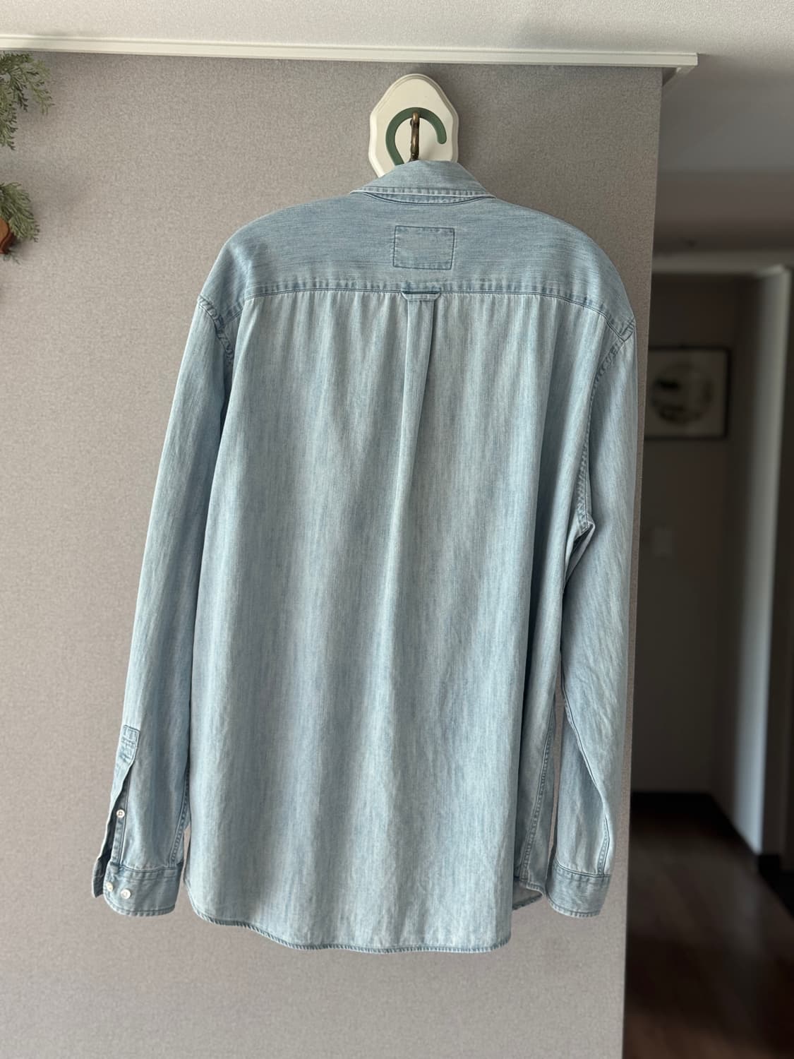 포터리 버튼다운 샴브레이 셔츠 5사이즈 판매 상품이미지3