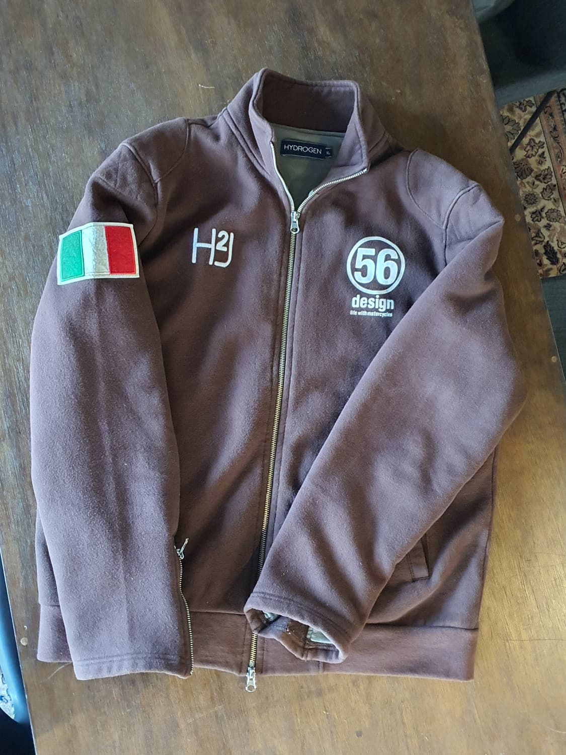 하이드로겐(Hydrogen) x 56desig모터사이클 스웨트 집업 자켓 상품이미지10