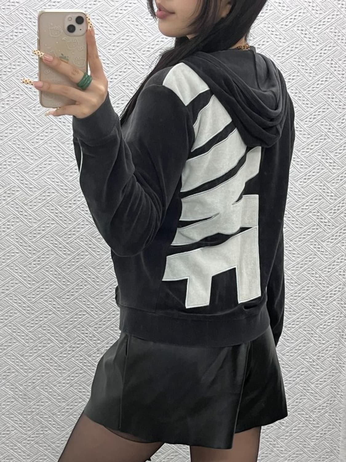 나이키 캐주얼 스포티 빅로고 벨벳 후드집업 95 C10077 상품이미지1