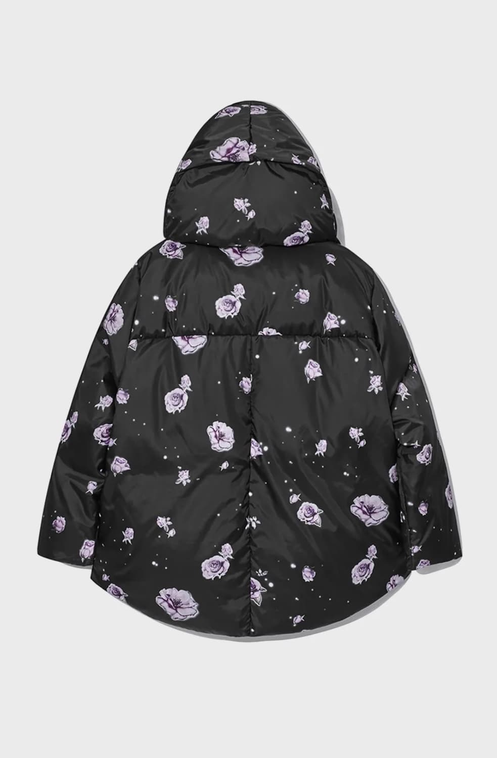 오픈와이와이 FLOWER BLANKET PUFFER (BLACK) 상품이미지7