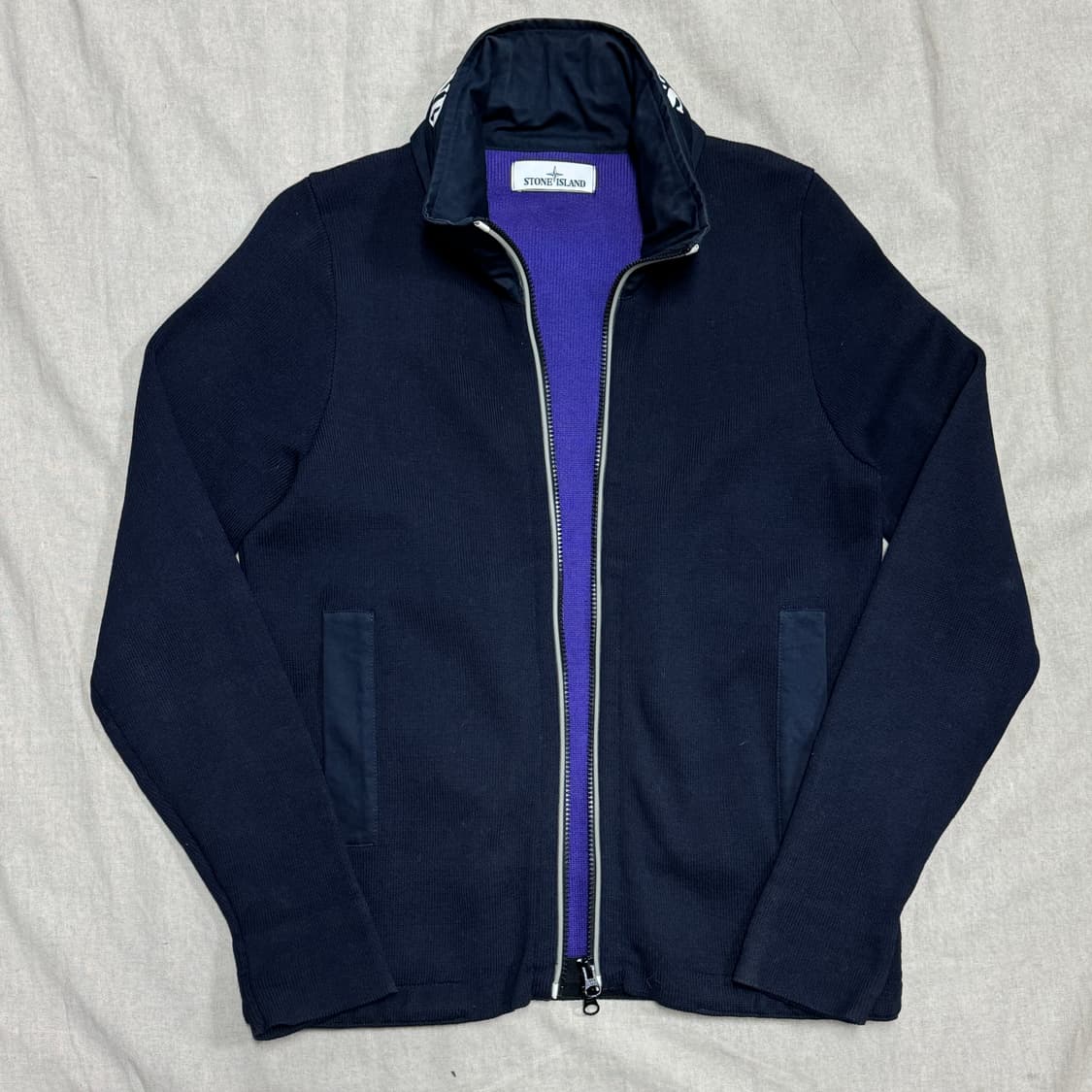 스톤아일랜드 마리나 하이넥 야광 후드 집업 자켓 S 상품이미지1