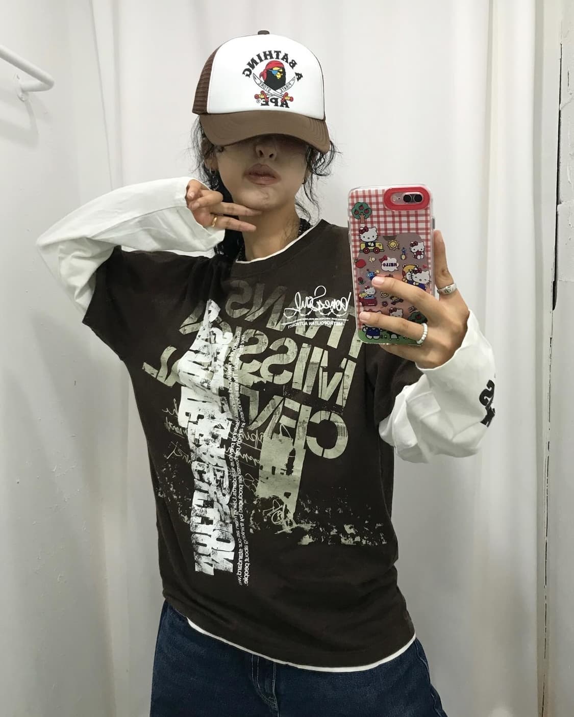 Pirate Bape Brown Mesh Cap 상품이미지3