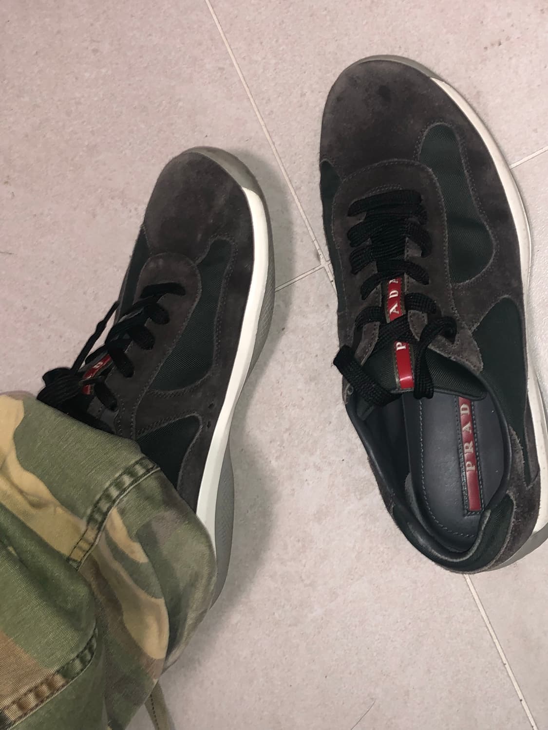 프라다 스포츠 아메리카컵 스웨이드 브라운 상품이미지2