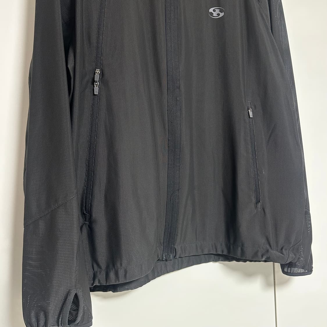 산산기어 지퍼 메쉬 자켓 블랙 - 24SS 4size 상품이미지4