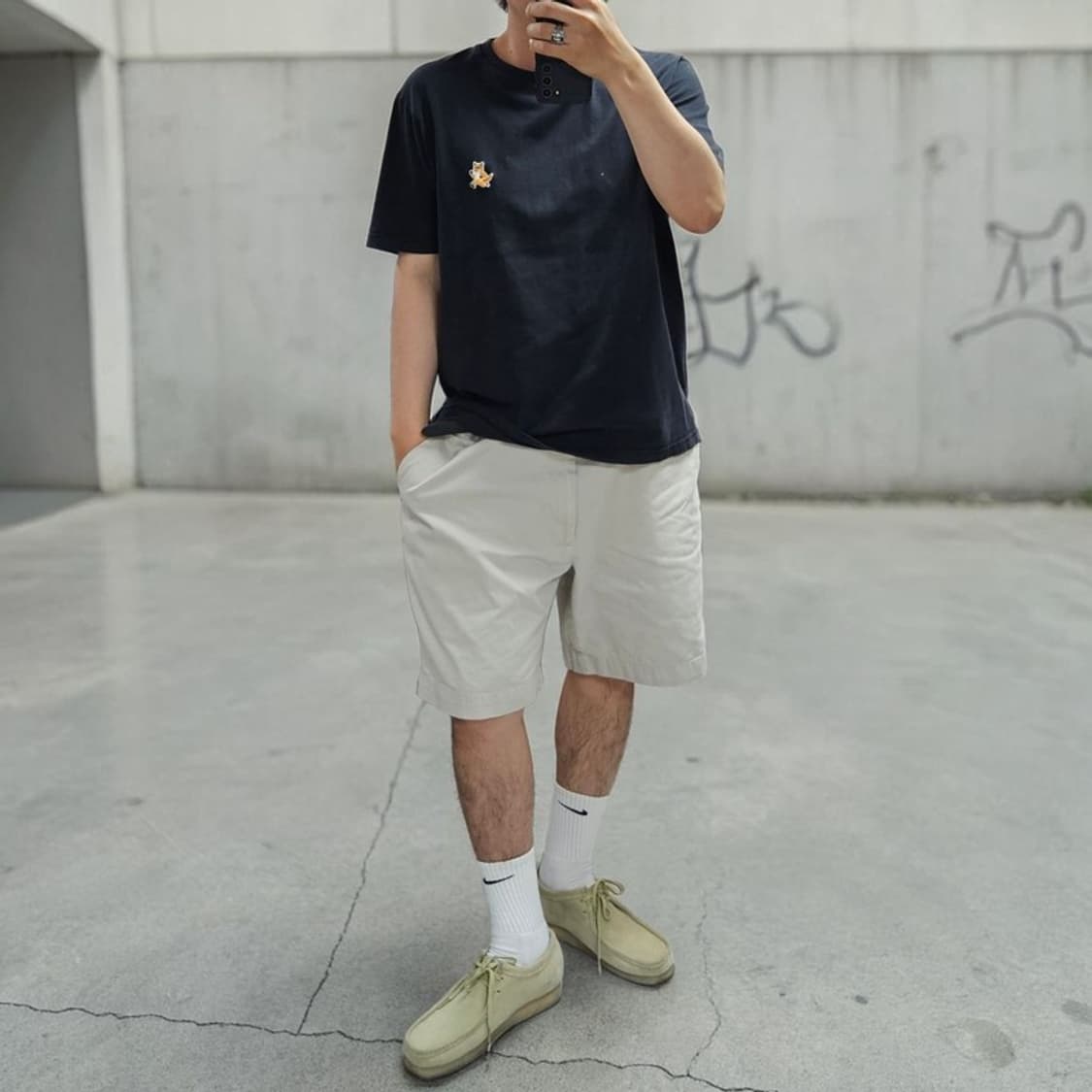 메종키츠네 반팔티 XL M0350 상품이미지2