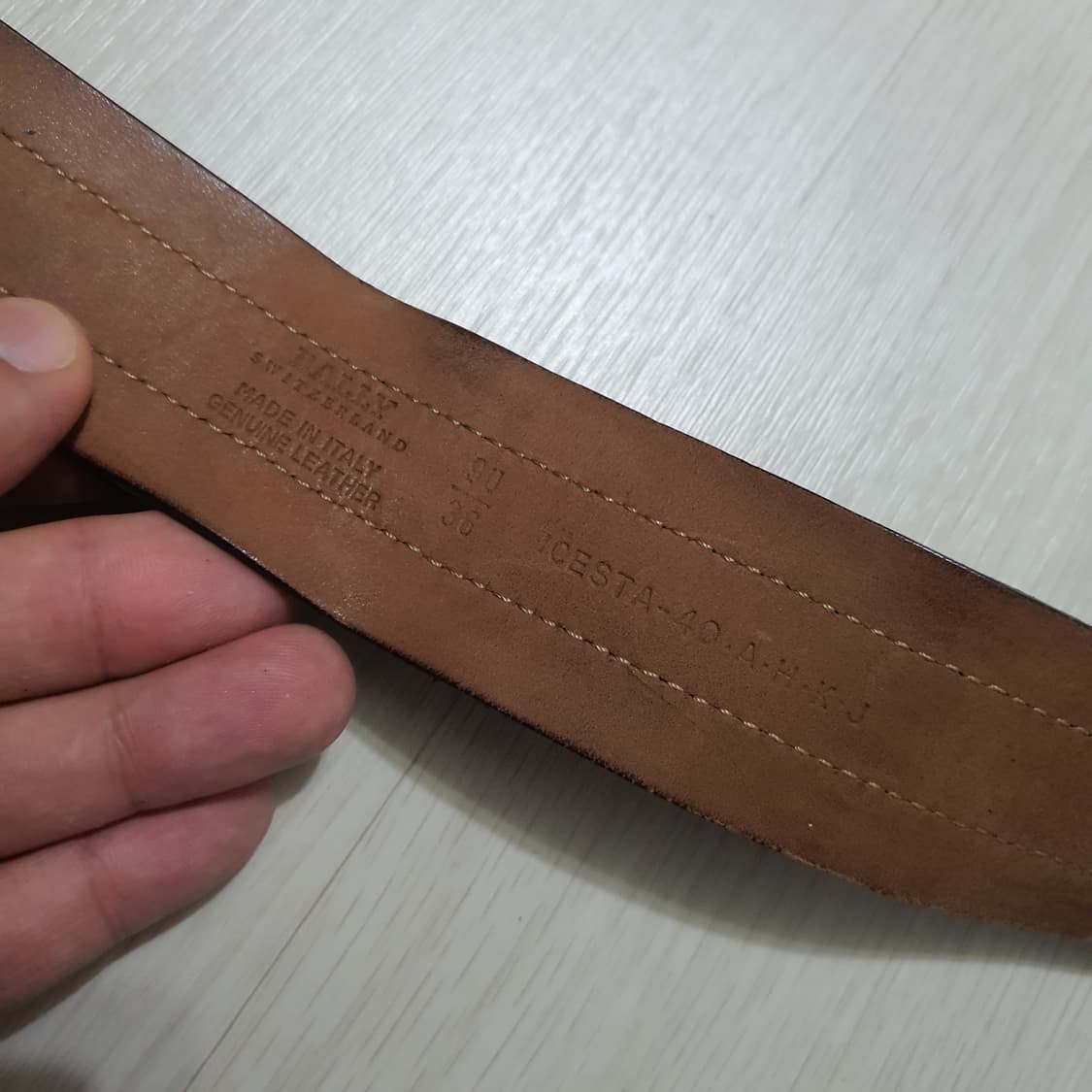 정품 발리 삼선 벨트 90/36 상품이미지10