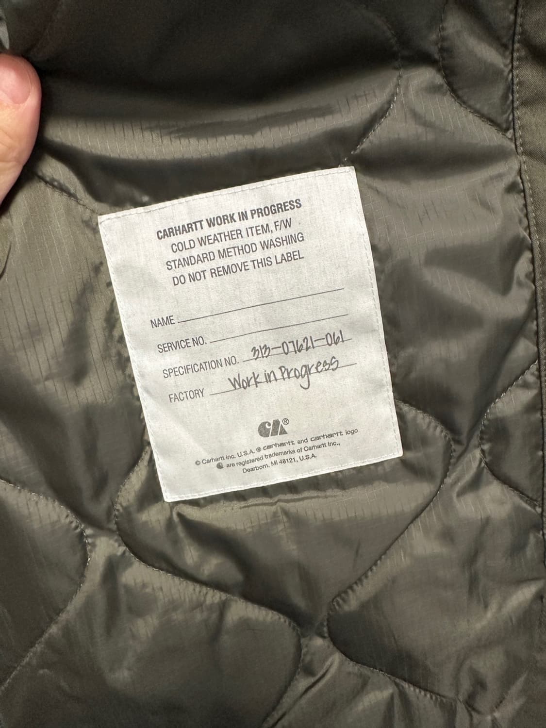 칼하트wip 벨덴 야상 상품이미지5