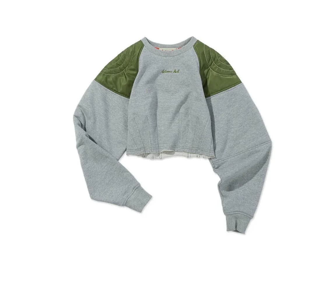 엔더슨벨포우먼 MA-1 shoulder crop top  상품이미지2