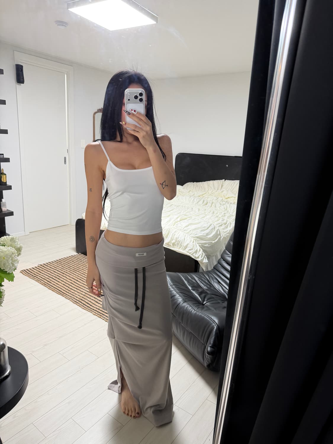 Odor jersey  skirt 상품이미지1