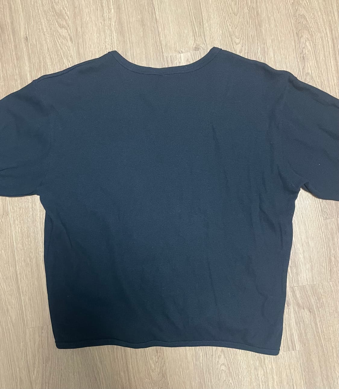 노운 파세르 와플 헨리넥 블랙 상품이미지2