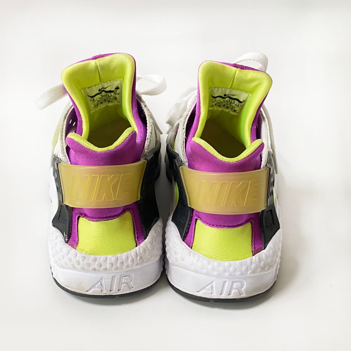 나이키 에어 훠라치 네온 옐로우 마젠타 운동화 270 상품이미지5