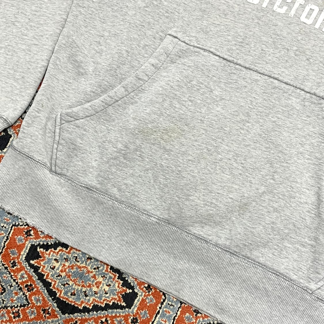 아베크롬비 풋볼 프린팅 그레이 기모 후드티셔츠 여성FREE 상품이미지4