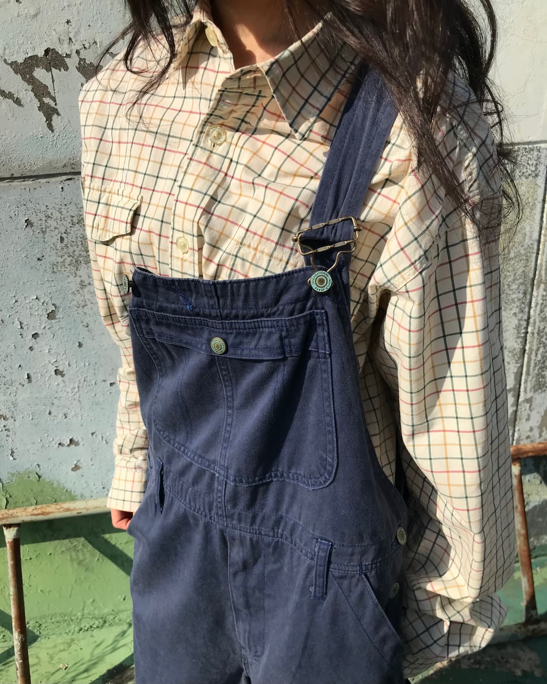 빈티지 네이비 멜빵 상품이미지5