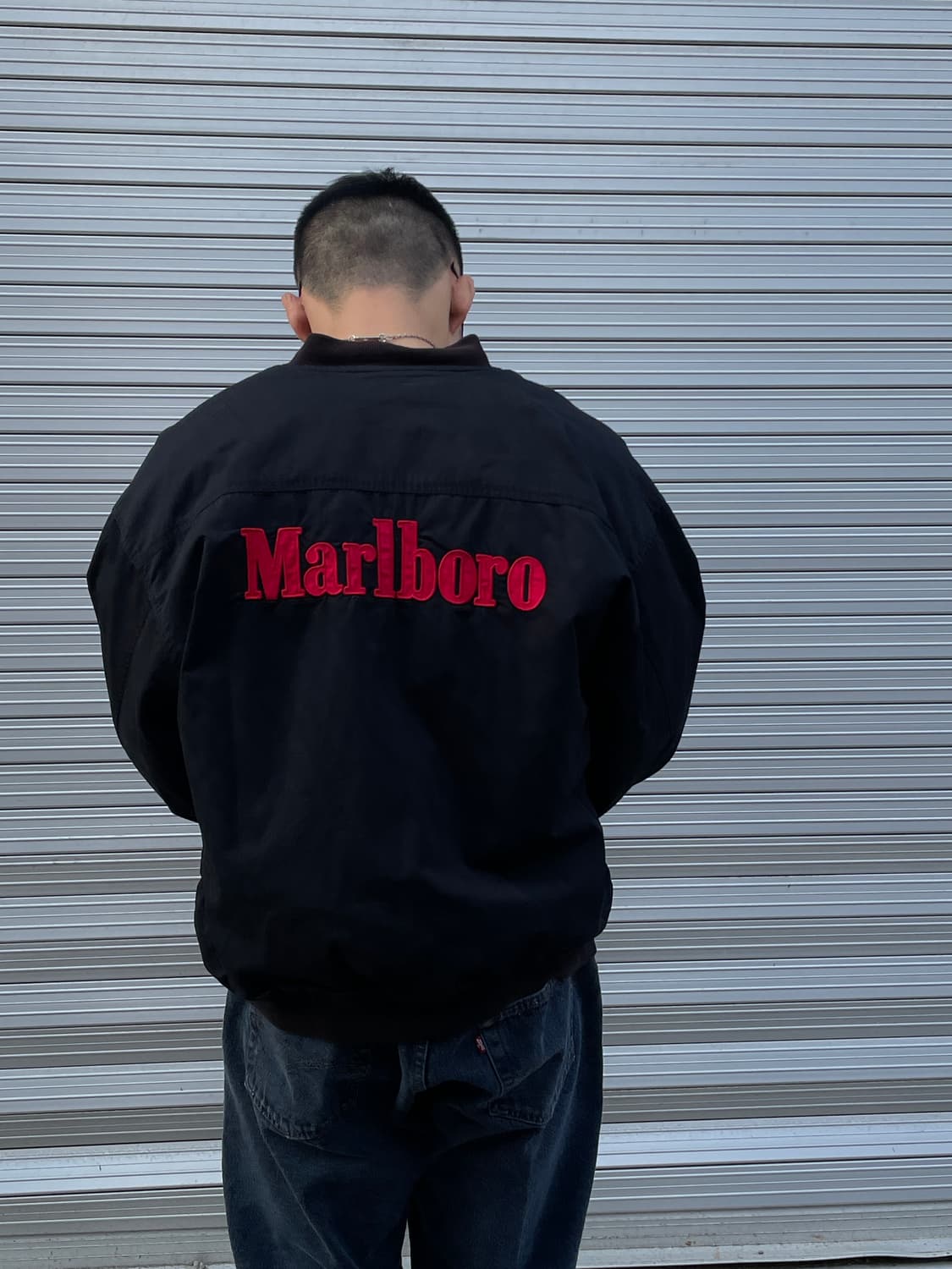 90s Marlboro Reversible Bomber Jacket 상품이미지5