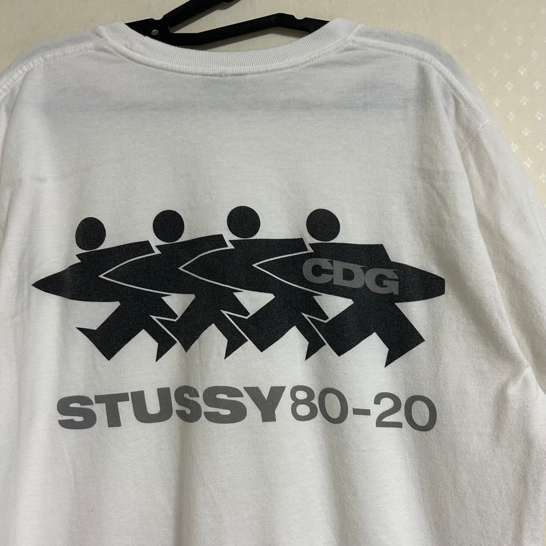 스투시 CDG 서프맨 반팔 티셔츠 화이트 M  상품이미지8