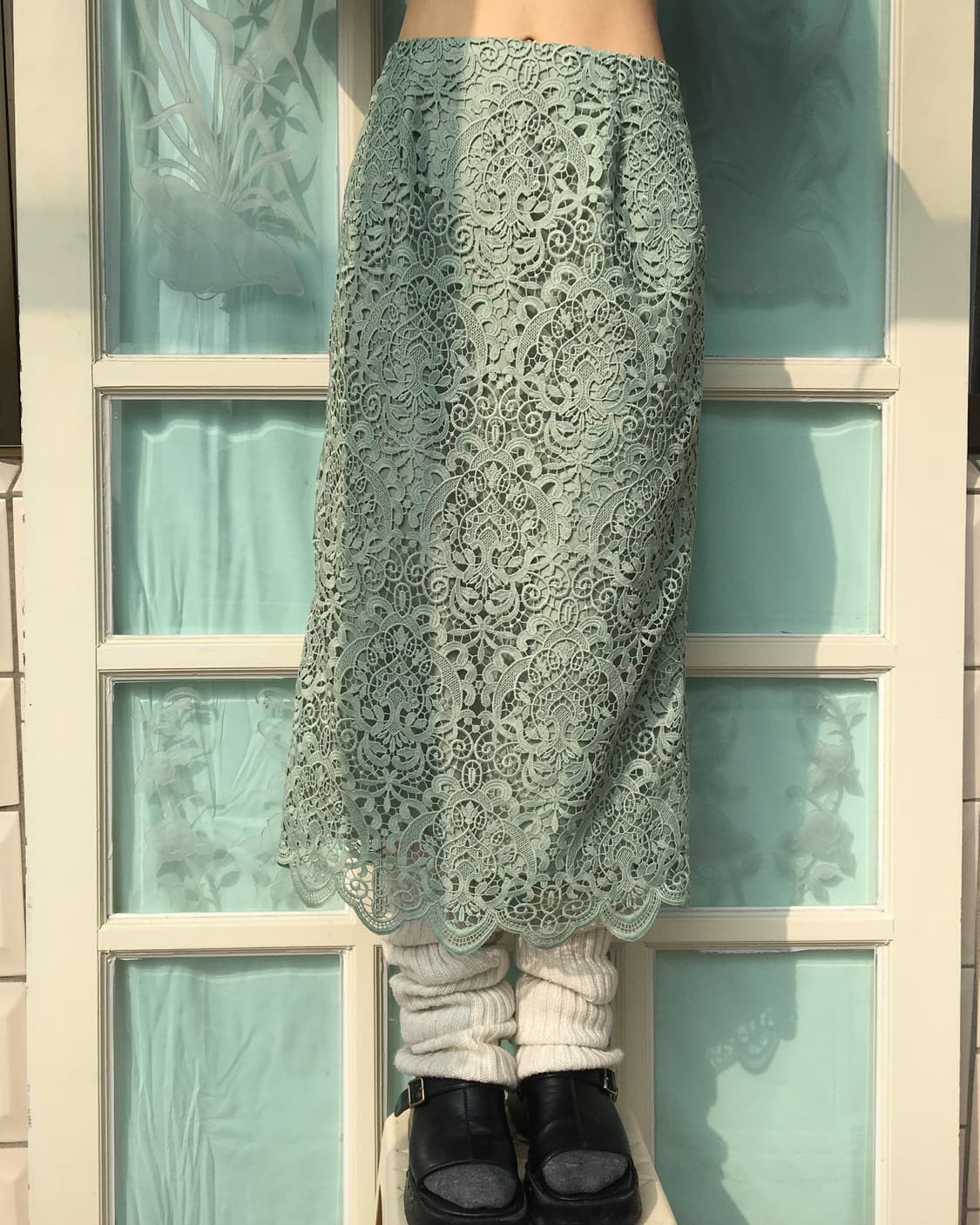 Ornament pattern long skirt 상품이미지4