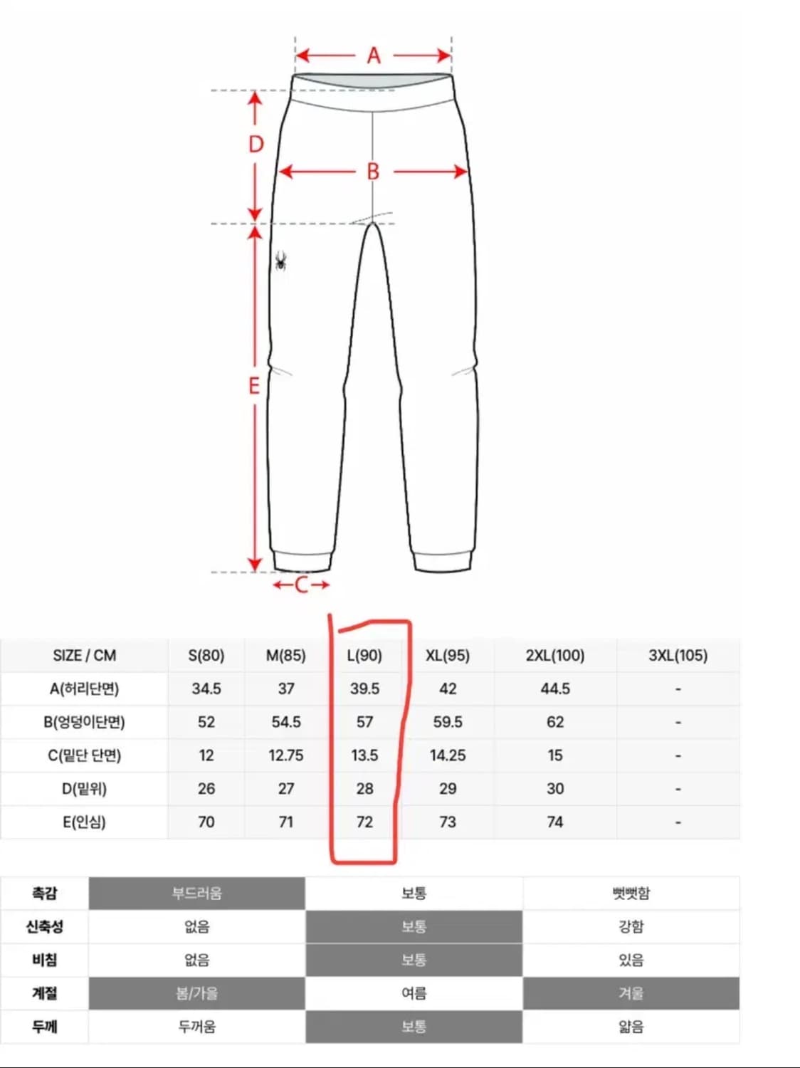 [새제품] 스파이더 젠 콜렉션 맨즈 모달 스웻 세트 - 차콜 상품이미지7