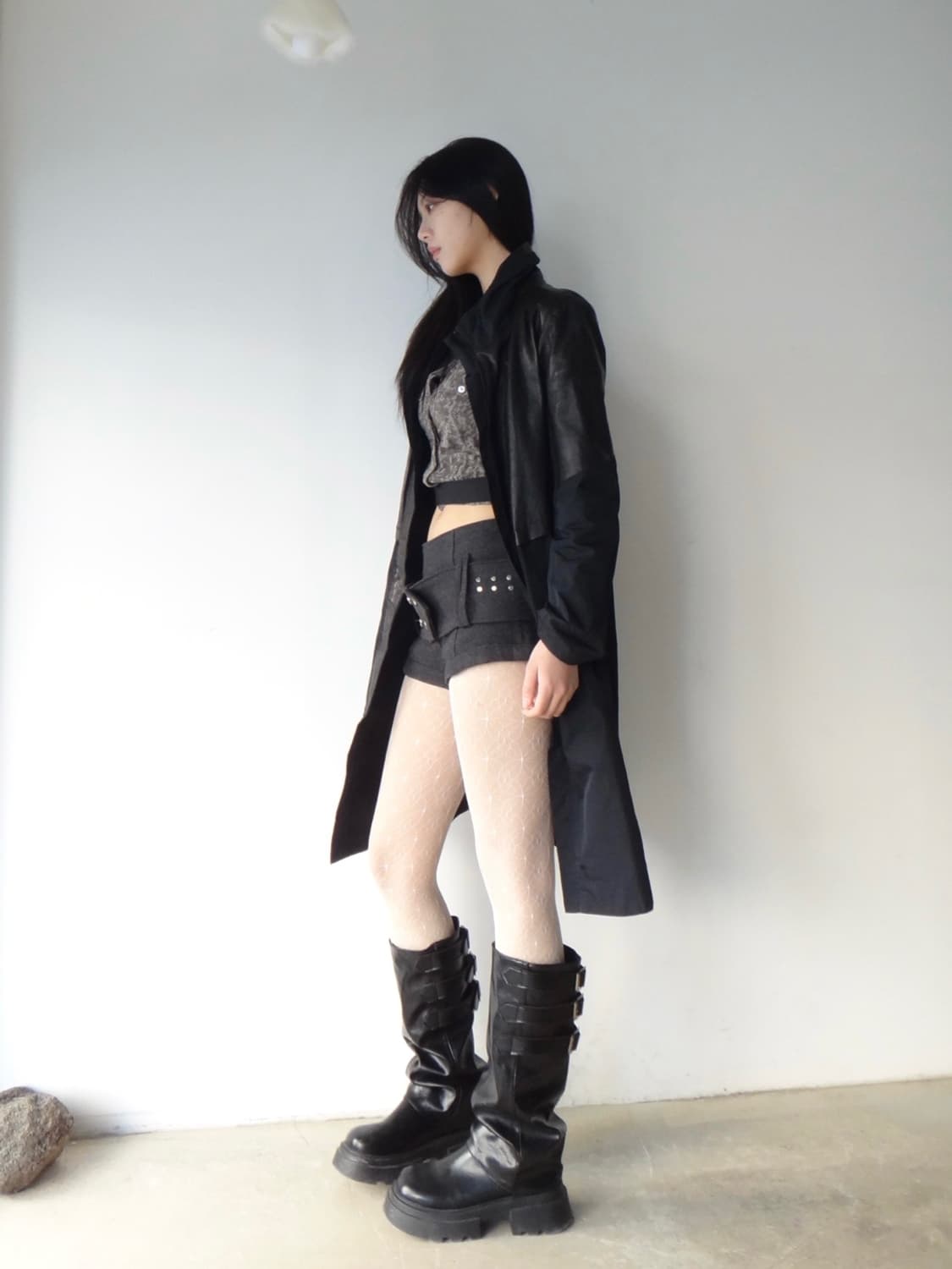 Button module warm mini pants 상품이미지7