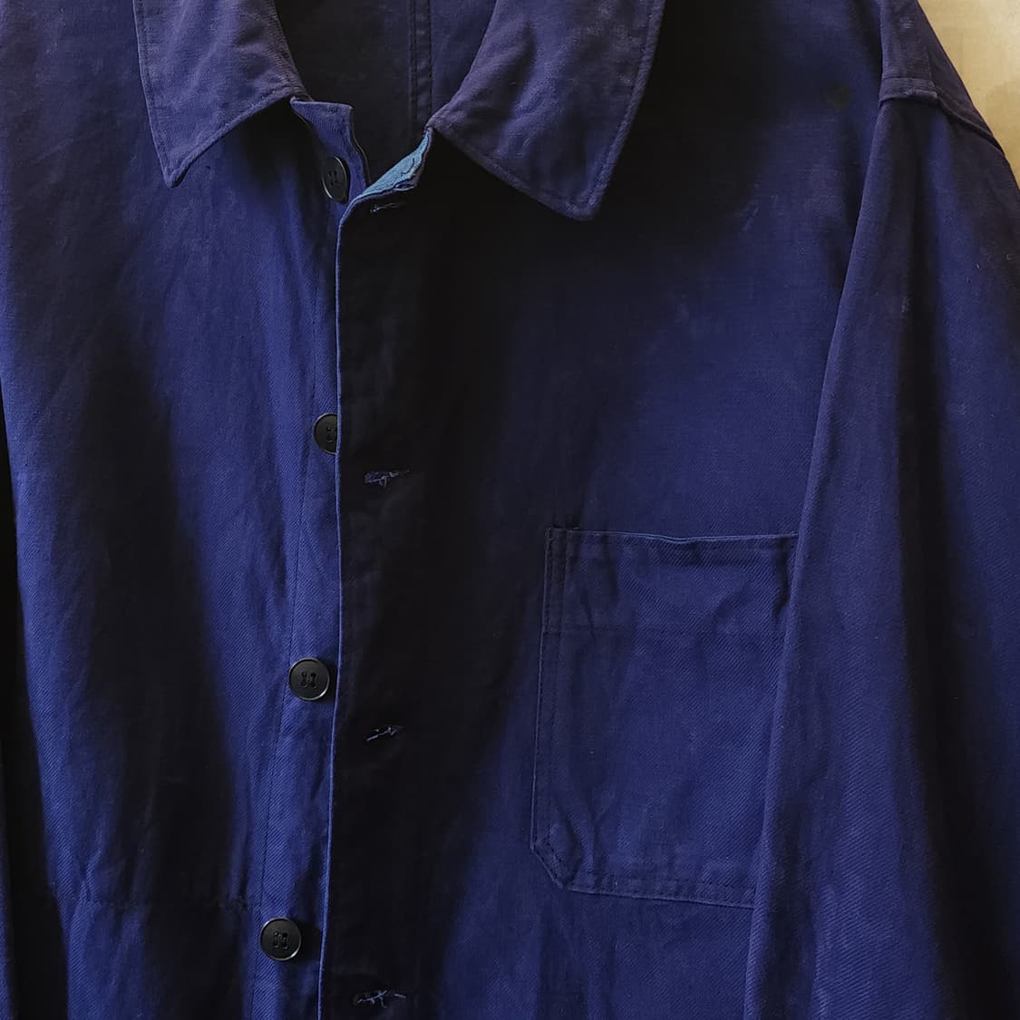 60s 프렌치 워크자켓 프렌치자켓 블루 빅사이즈 프렌치 자켓 52 상품이미지5