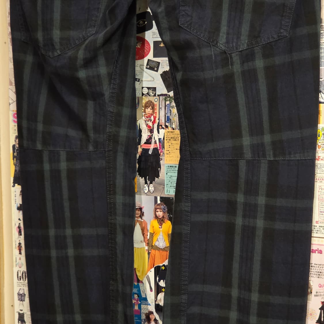 JPN 도미네이트 레이어드 체크 스트레이트 팬츠 상품이미지8