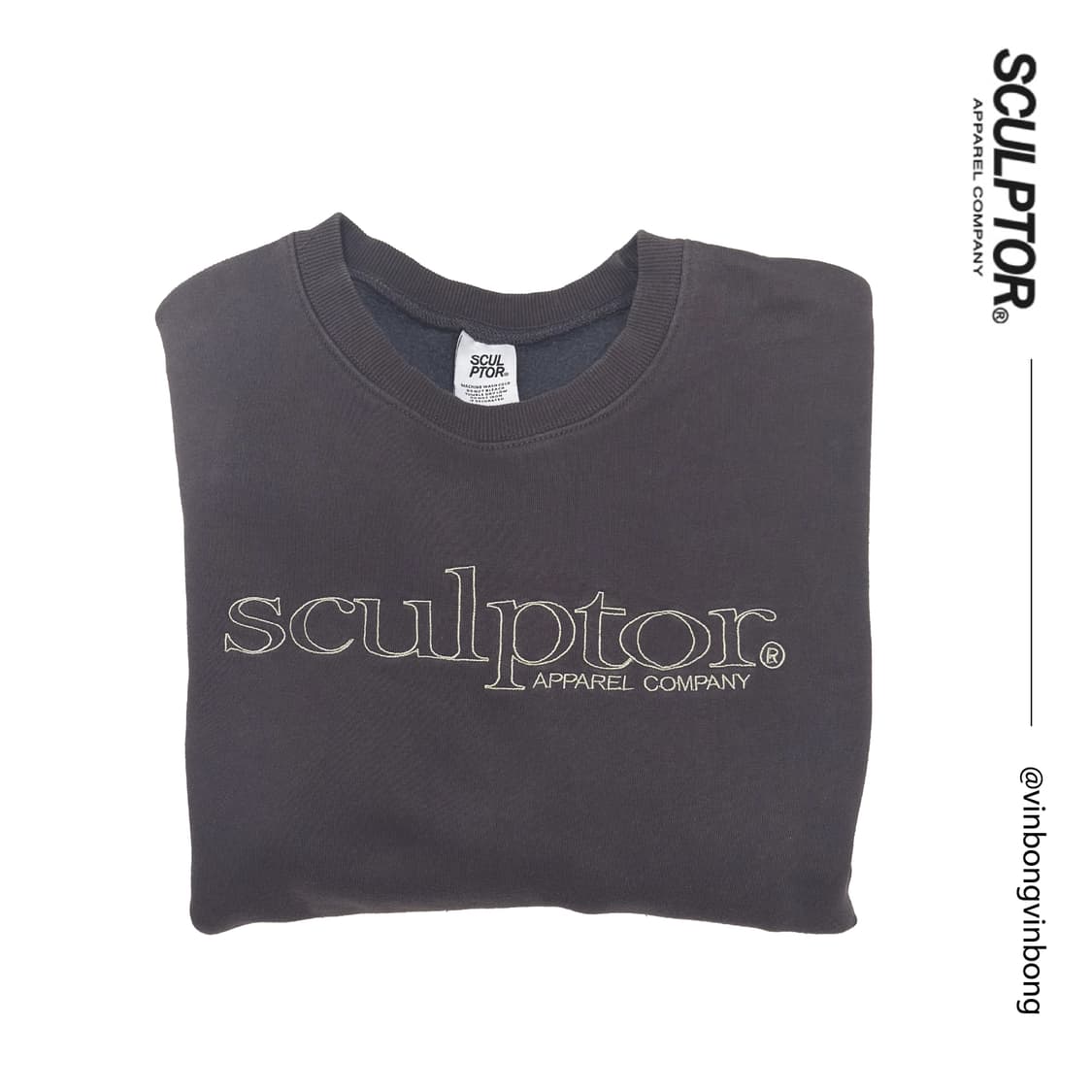 스컬프터 맨투맨 (챠콜) 상품이미지3