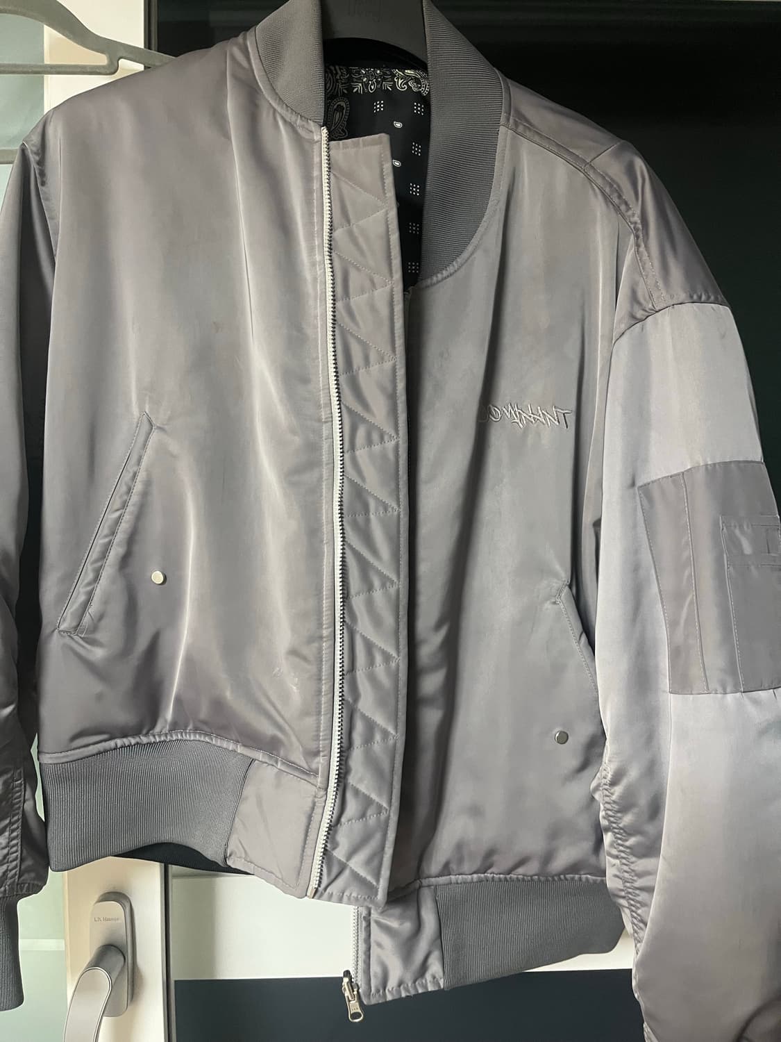 도미넌트 리버시블 ma-1 실버 상품이미지1