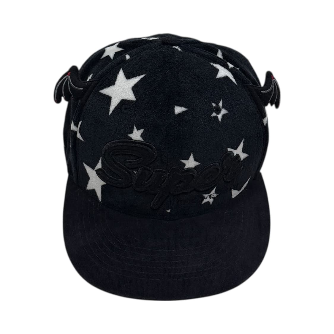 스위브 빈티지 별 스타 악마 퍼 플리스 스냅백 Y2K 모자 상품이미지1