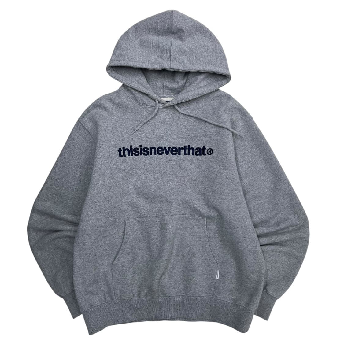 디스이즈네버댓 센터로고 그레이 후드 M 상품이미지2