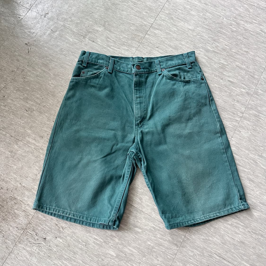90s 리바이스 550 오렌지탭 숏팬츠 (W36) MADE IN USA 상품이미지1