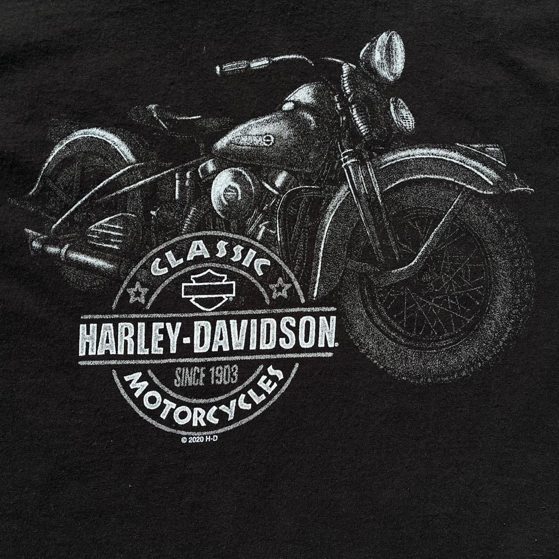 할리데이비슨 정품 블랙 프린팅 반팔 티셔츠 상품이미지6