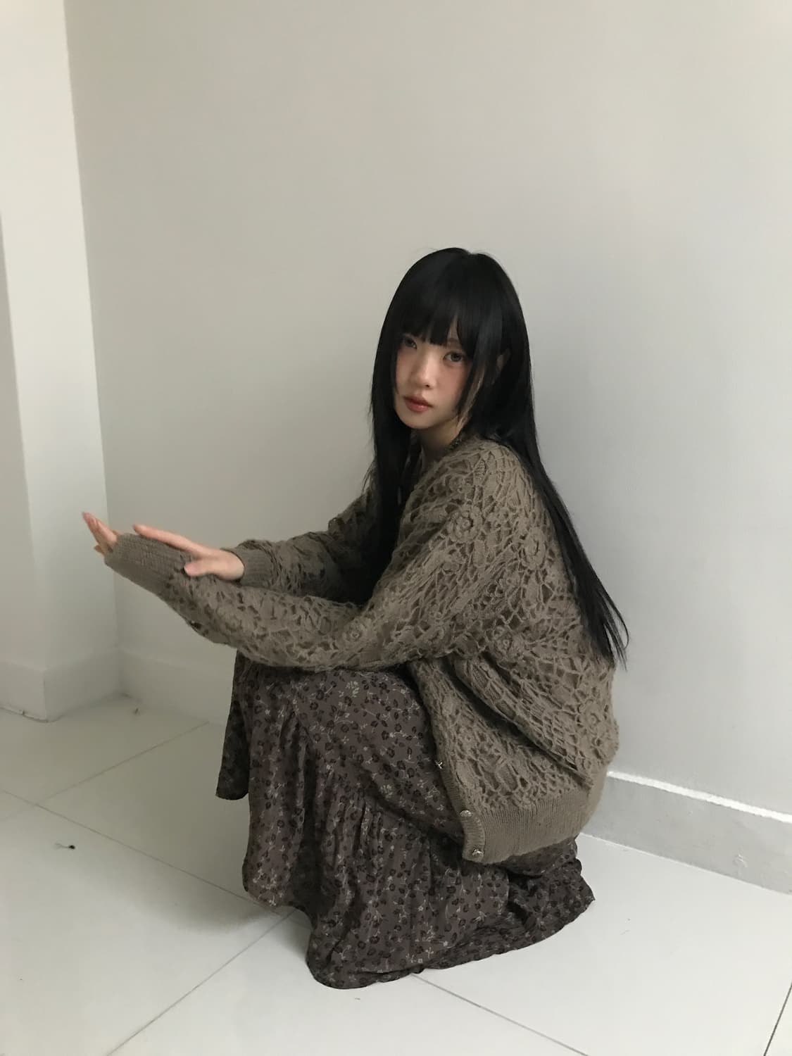 Mori Knit Sliver Button Cardigan 상품이미지8