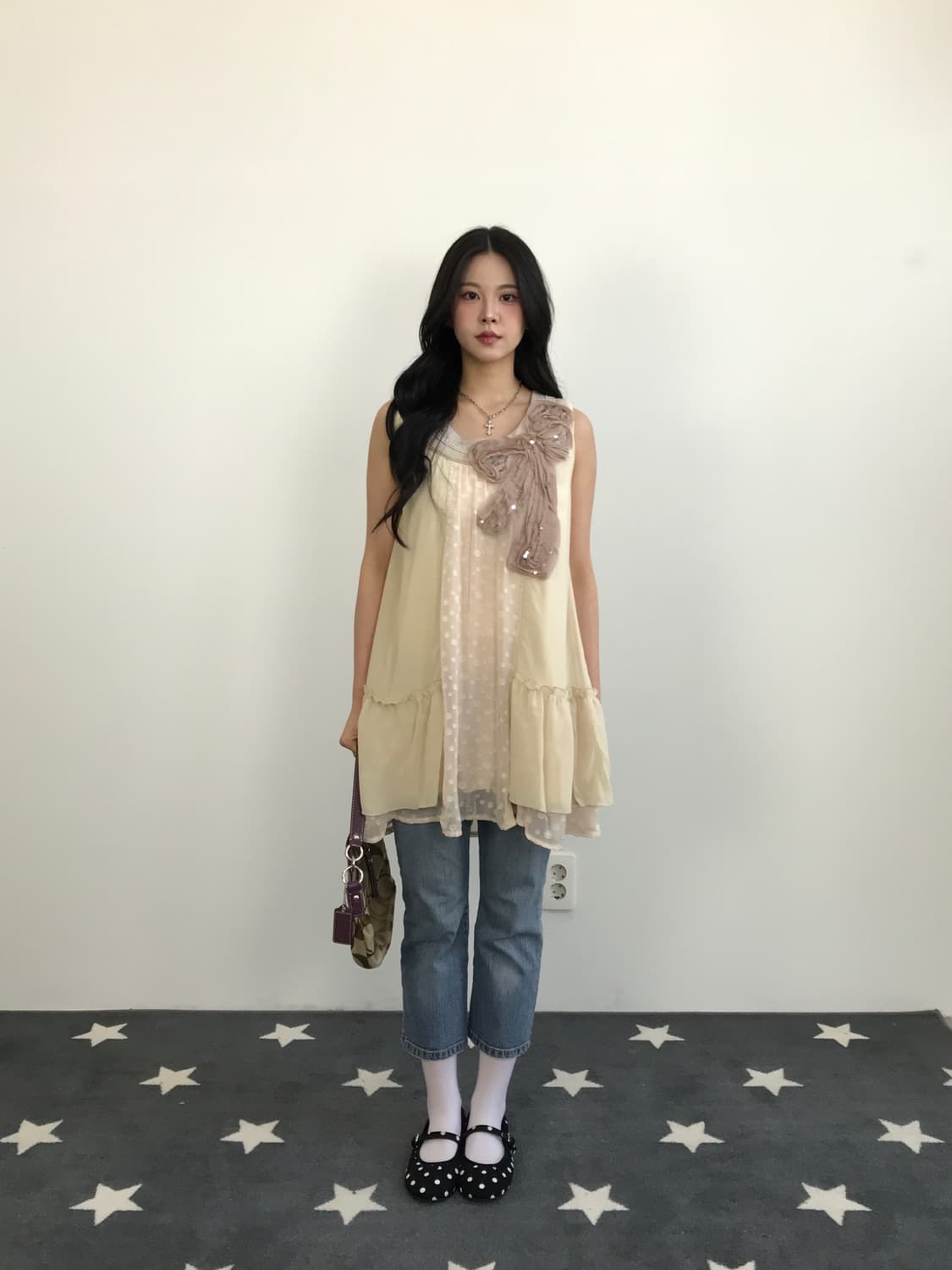 'Axes Femme' Layered Ruffle Tunic Onepie 상품이미지2