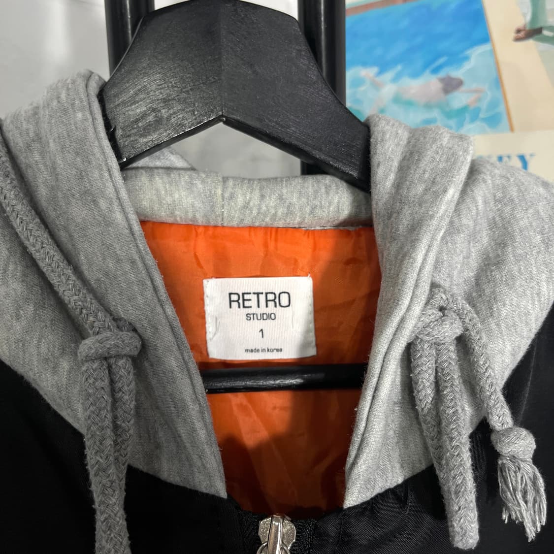 레트로스튜디오 후드 블루종 자켓 상품이미지5