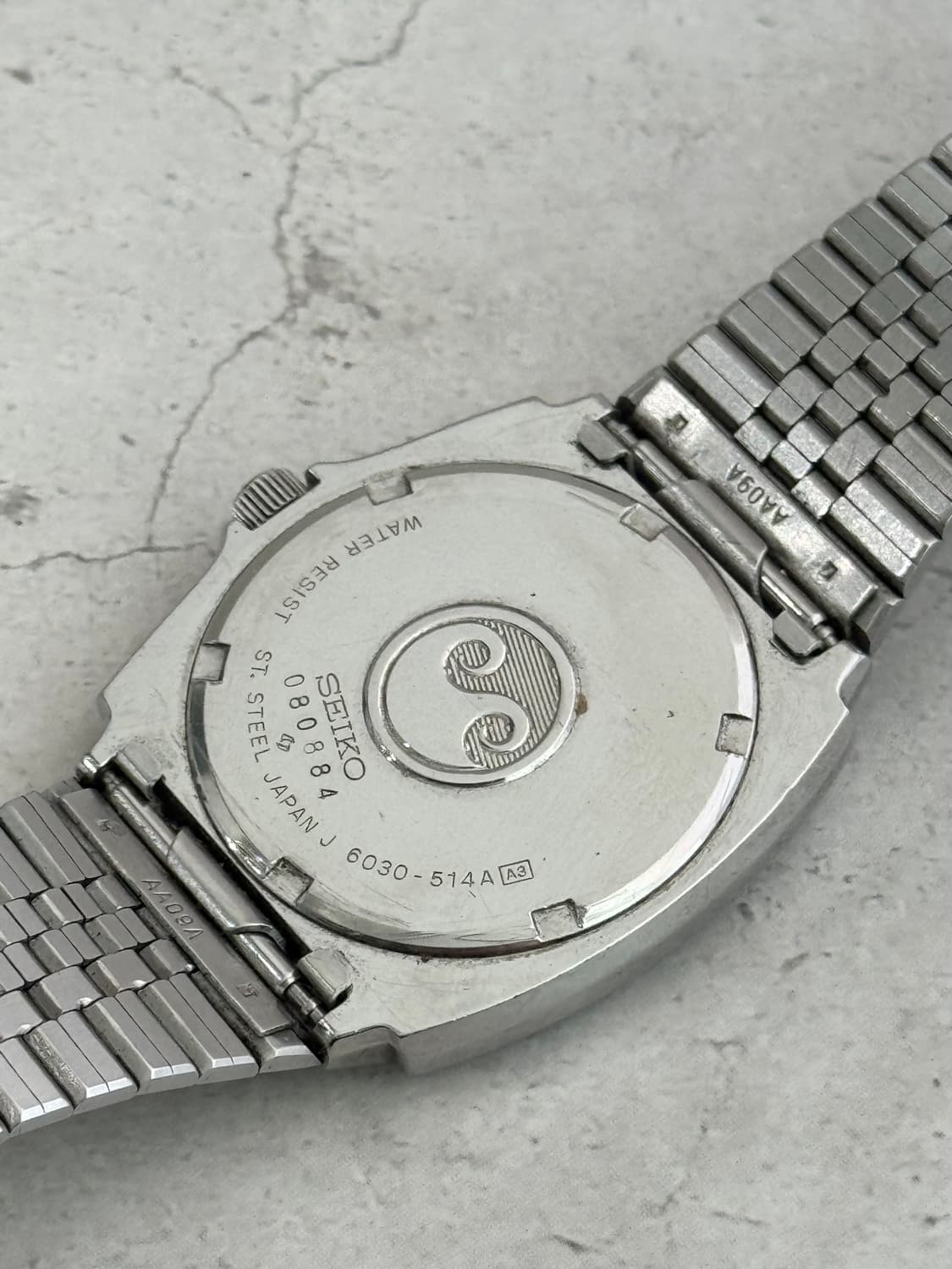 80s 빈티지 세이코 실버웨이브 쿼츠 상품이미지8