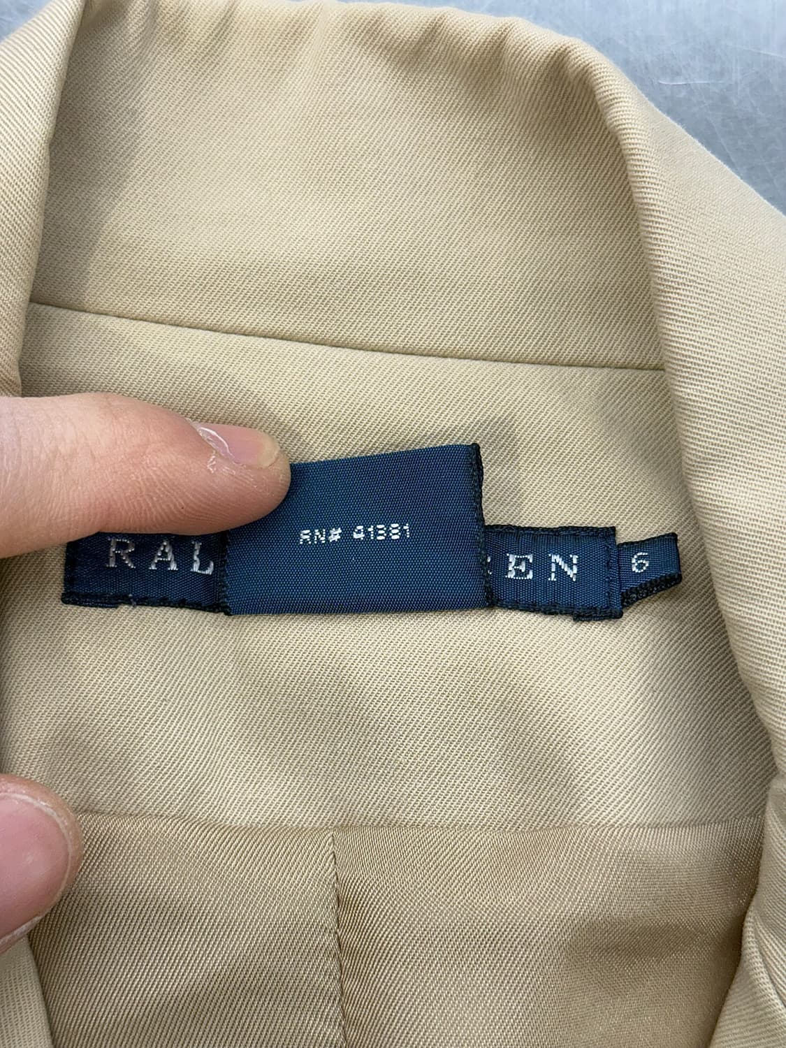 랄프로렌 베이지 먼스 싱글 3b 블레이저 자켓 상품이미지8