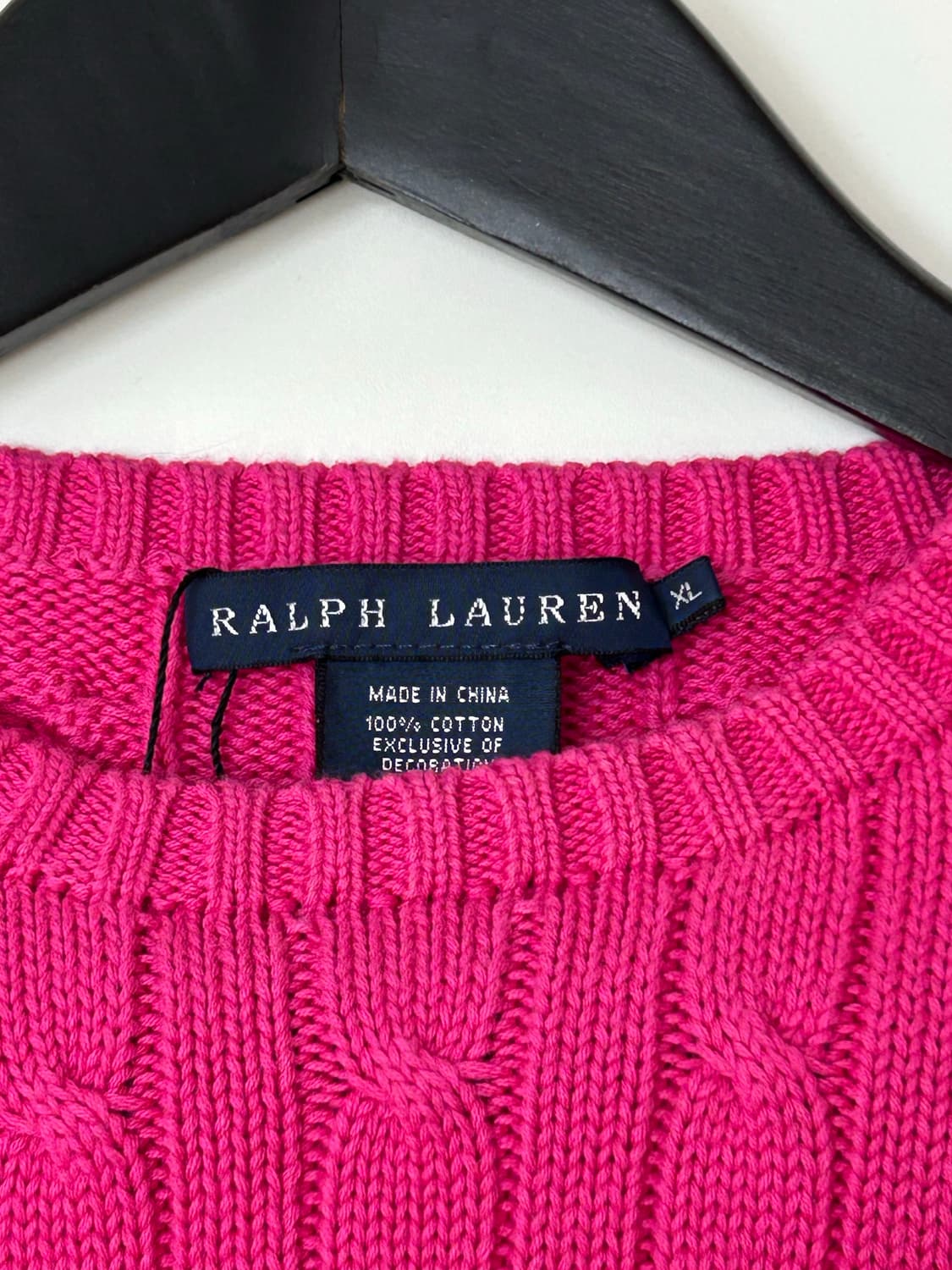 Lalph Lauren 랄프로렌 핑크컬러 케이블 니트 상품이미지6