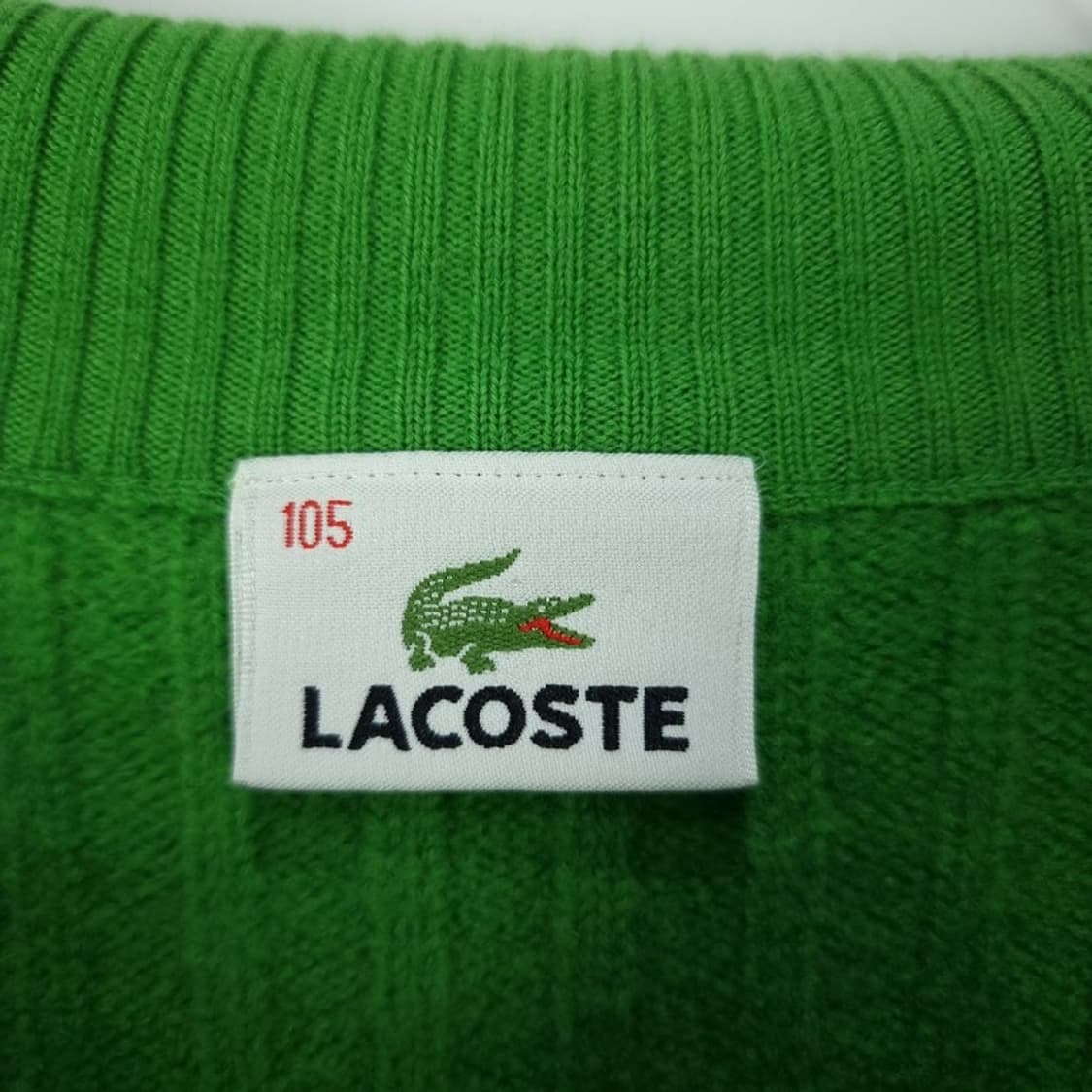 [라코스테] 로고 패치 슬림핏 니트 집업 가디건 M18780 상품이미지8