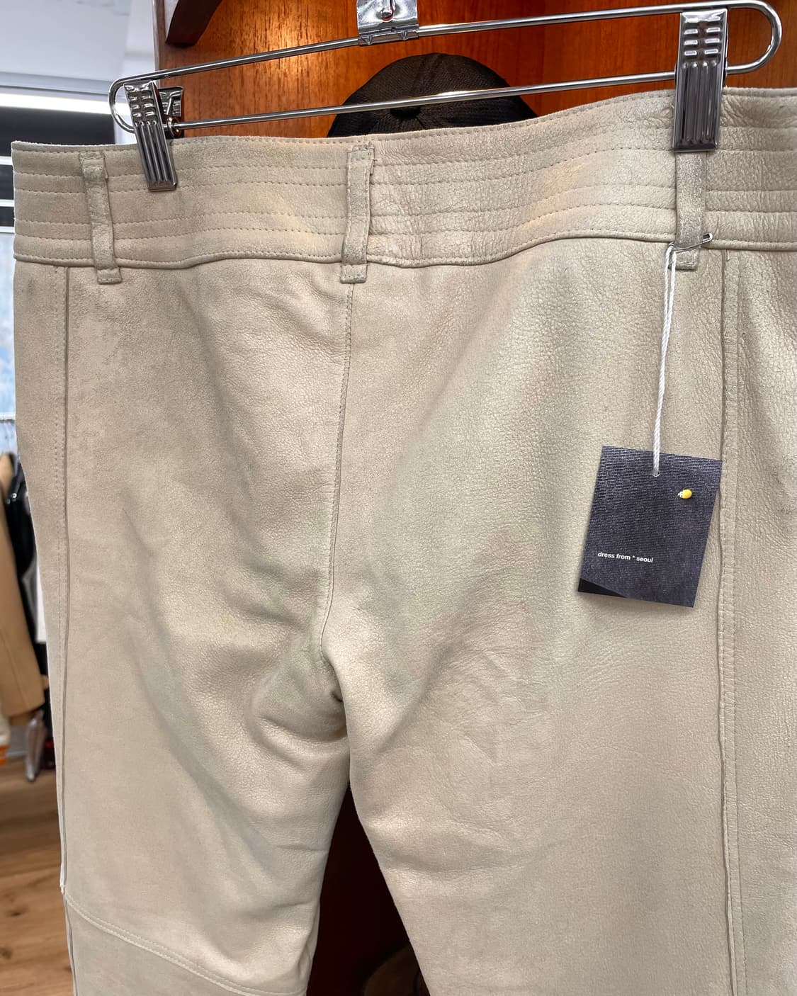 [M] COMME CA DU MODE 레더 세미 플레어 팬츠 상품이미지8