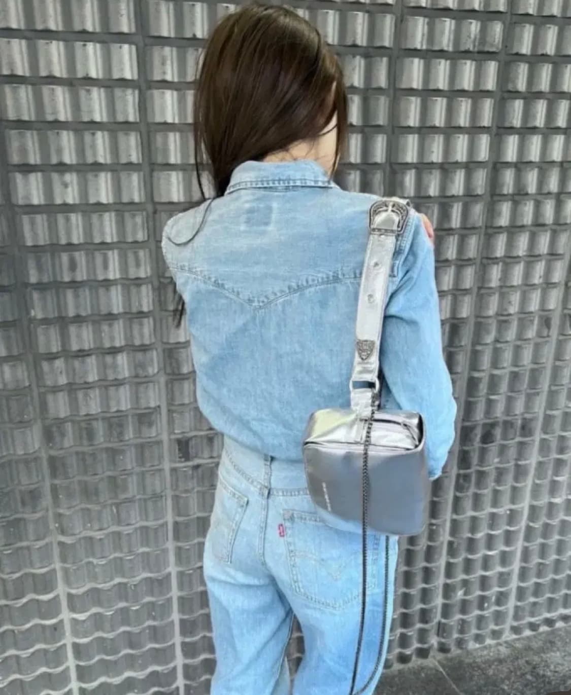 더미스테리어스호텔 웨스턴 벨트백 실버 상품이미지1