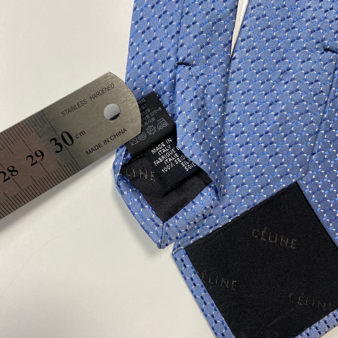 신형 셀린느(celine)심플로고 명품 정품 넥타이 상품이미지5