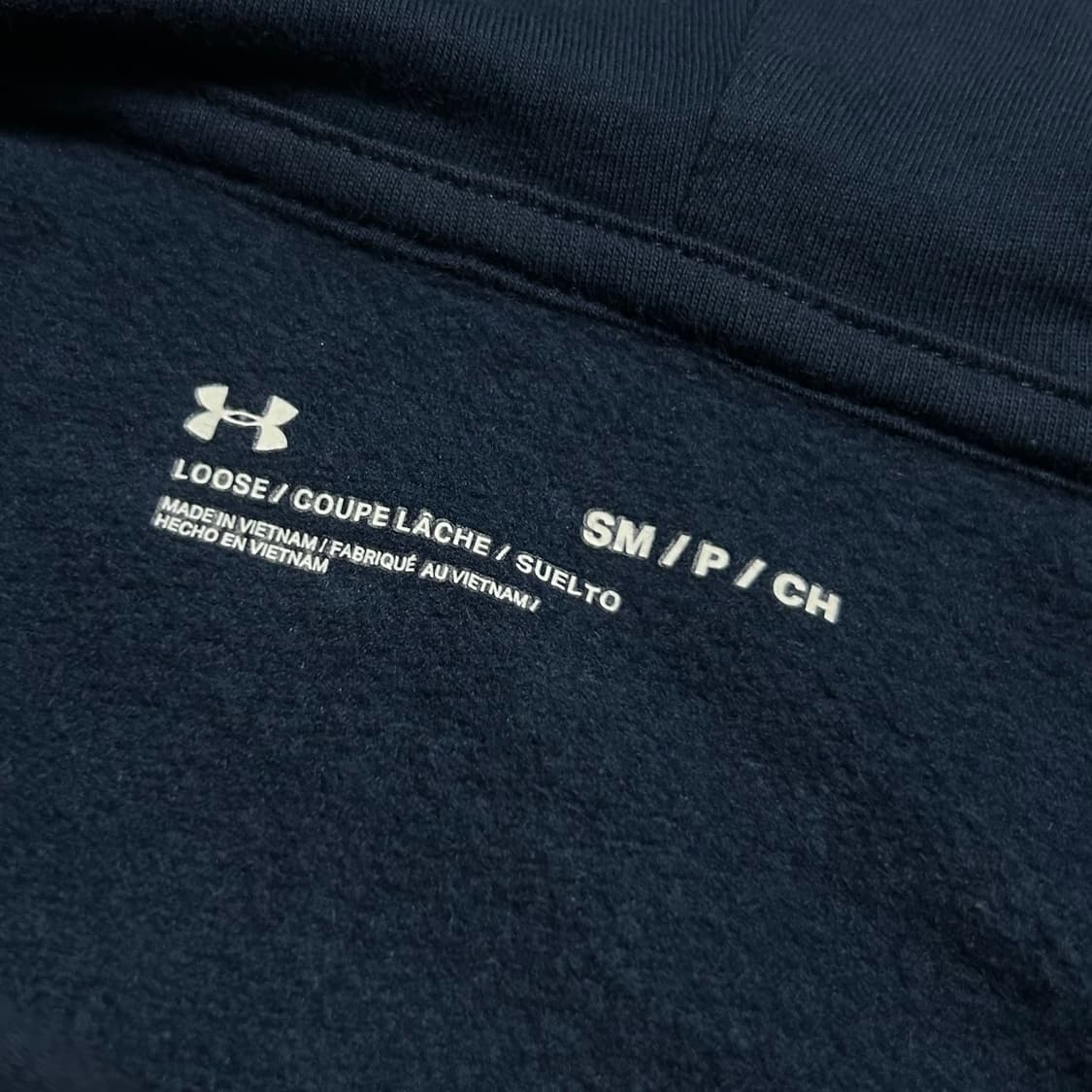 [M] Underarmour 언더아머 네이비 코튼 후드티 상품이미지4