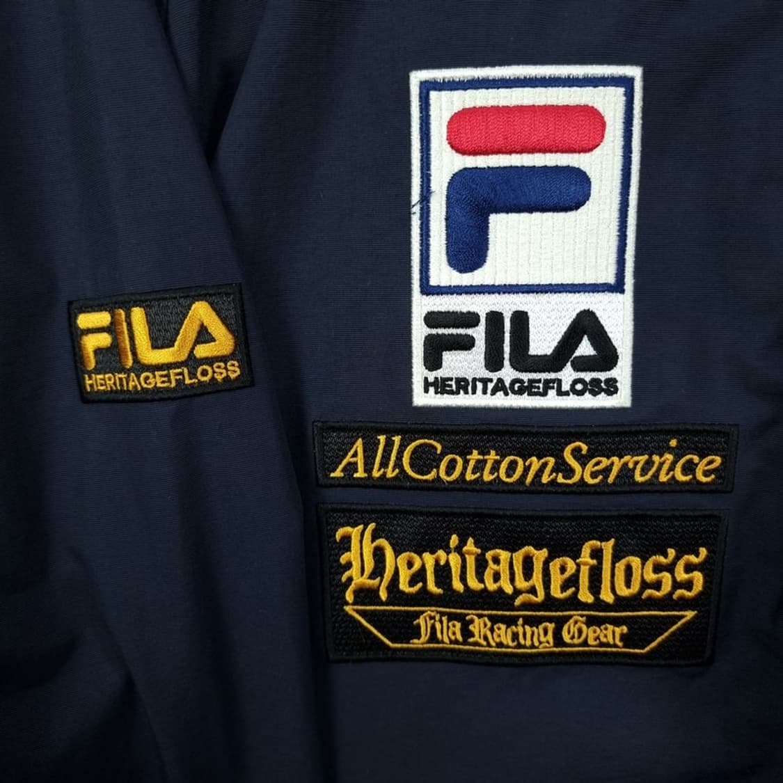 [휠라 X 헤리티지플로스] (새상품) 오버핏 바람막이 자켓 M19702 상품이미지7