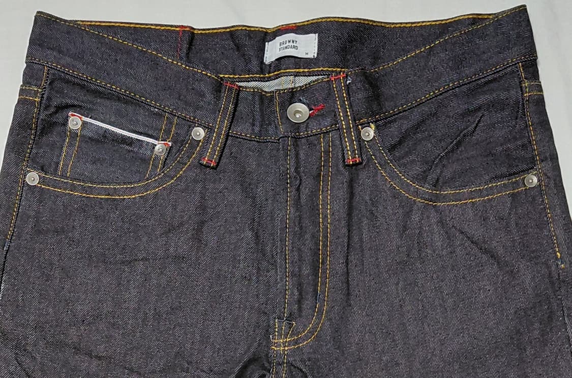 [M/30] 브라우니 스탠다드 셀비지 데님 (생지 진청) 상품이미지1