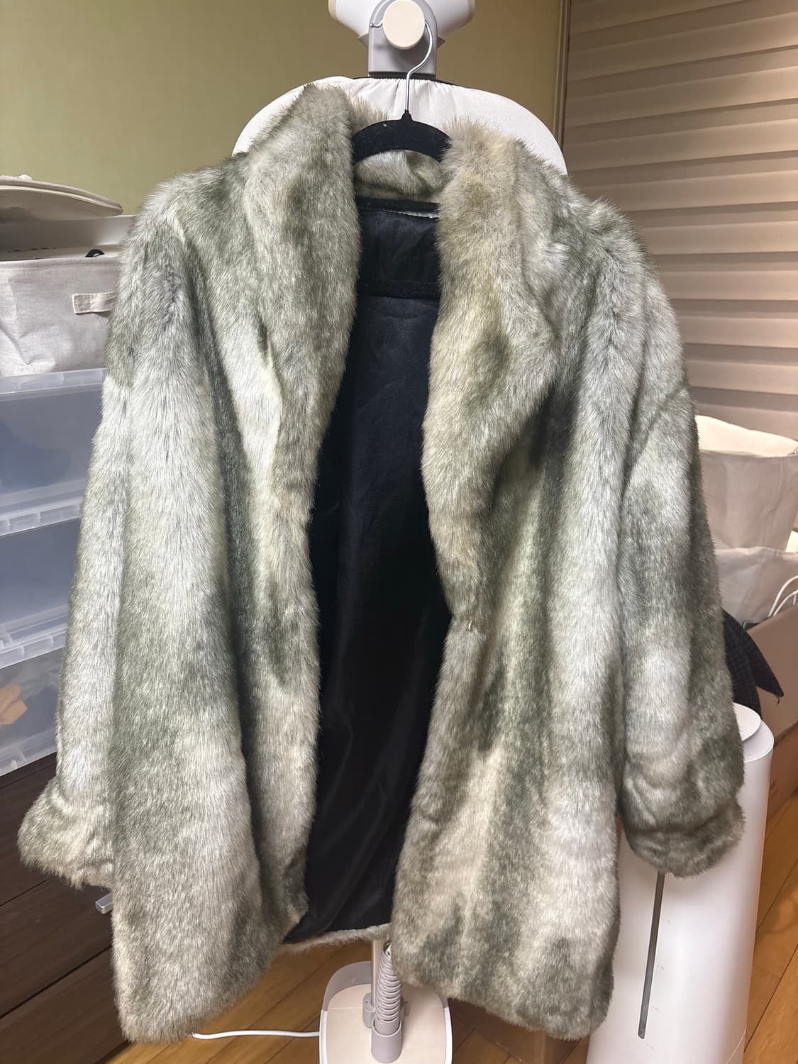 폭스 퍼 털 코트 상품이미지1