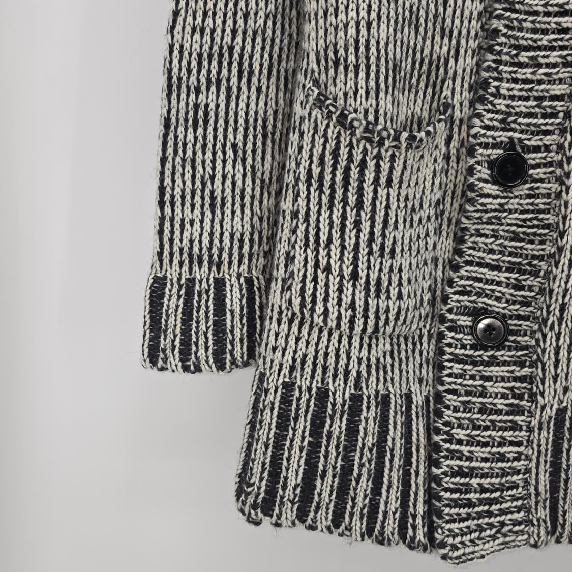 TATE London 빈티지 후드 니트 가디건 상품이미지5