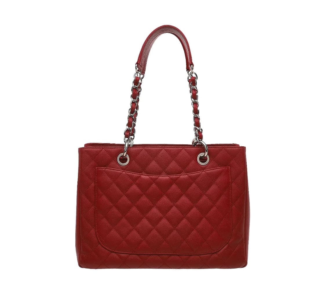 [S급] 샤넬 그랜드 샤핑 그레인드 카프스킨 실버 체인 판매합니다!!! 상품이미지3