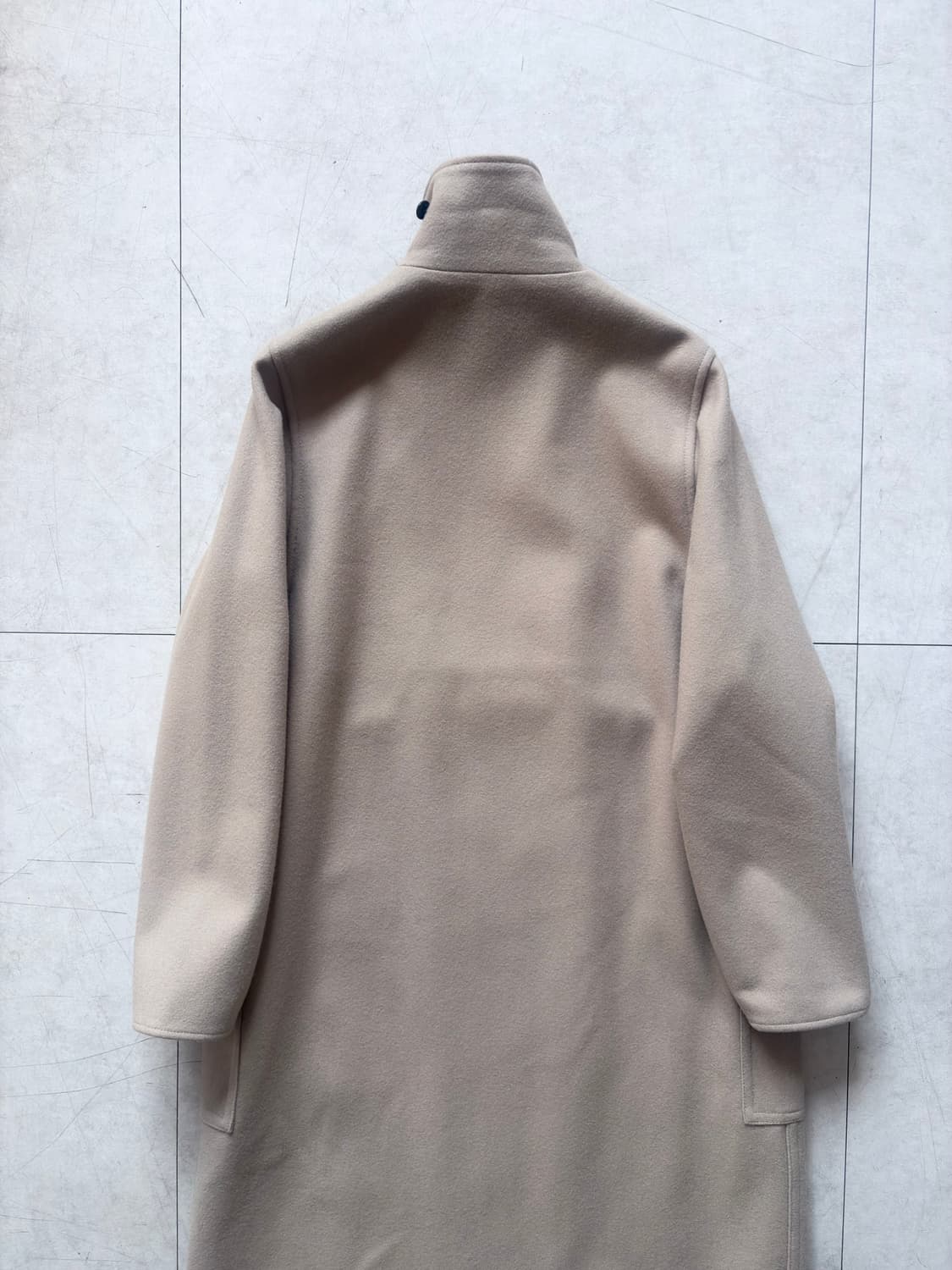 HYKE : melton wool 2-way long coat 상품이미지8